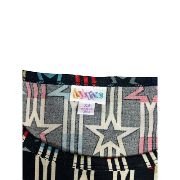 Lularoe Debbie Women's Long Sleeve A Line Star Blazed Dress - Picture 3 of 7